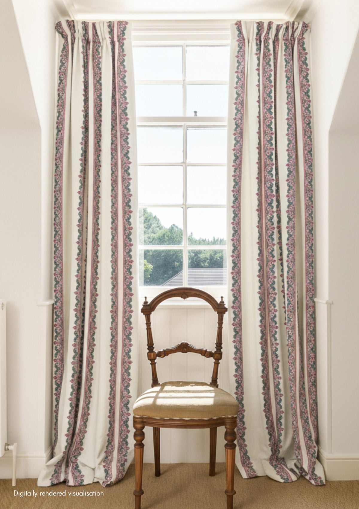 Balazuc Morocco Marchprint Linen / Ivory