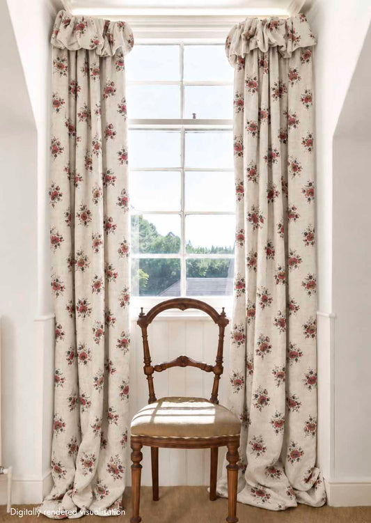 Labeaume Posy Linen / Cherrywood
