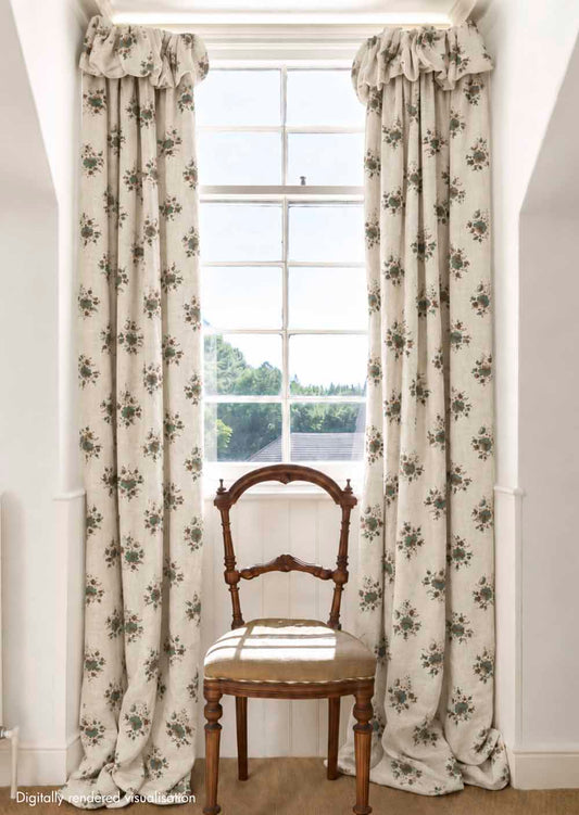Labeaume Posy Linen / Teal