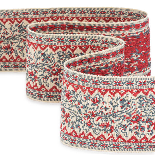 Jaujac Braid / Carmine Blue