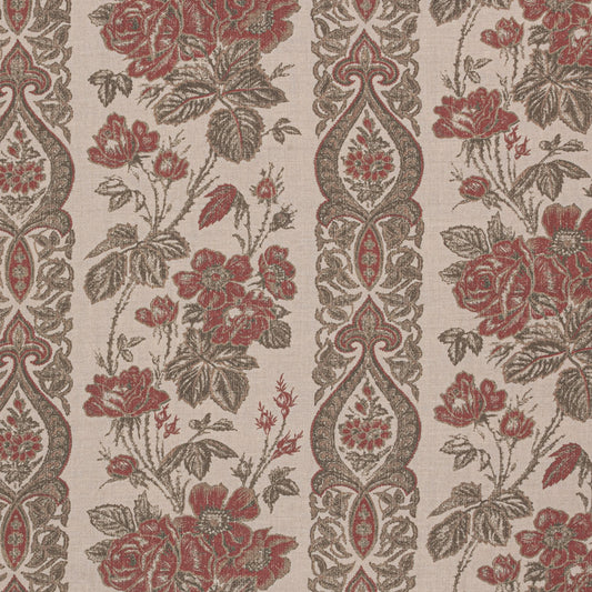 Jaujac Rose Linen / Carmine Samples