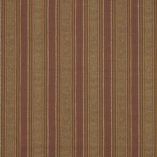 Jaujac Stripe Linen / Carmine Ochre Samples