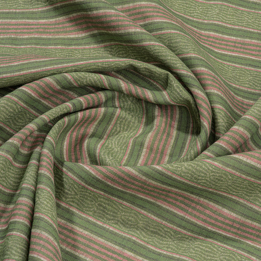 Jaujac Stripe Linen / Pink Fern Samples