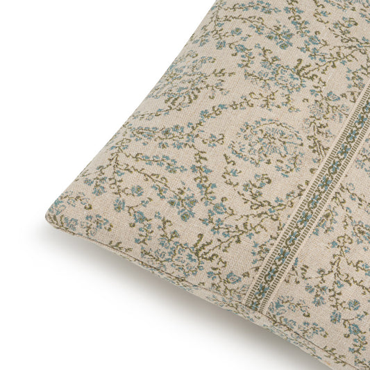 Jaujac Virelle Spring Blue Braided Cushion | 55 x 32cm