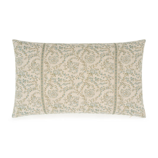 Jaujac Virelle Spring Blue Braided Cushion | 55 x 32cm