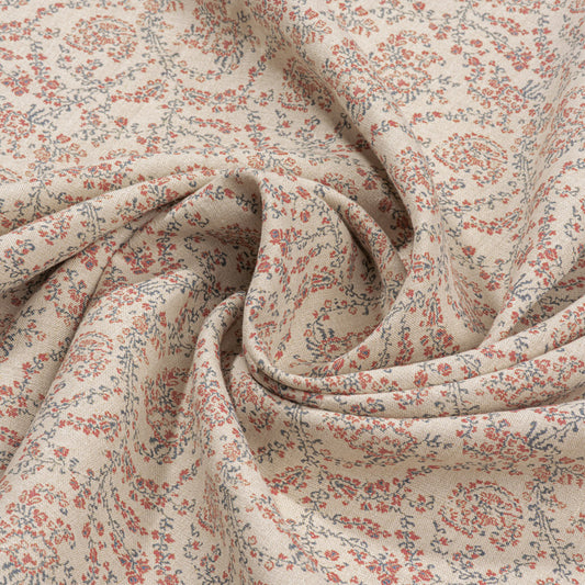 Jaujac Virelle Linen / Carmine Blue Samples