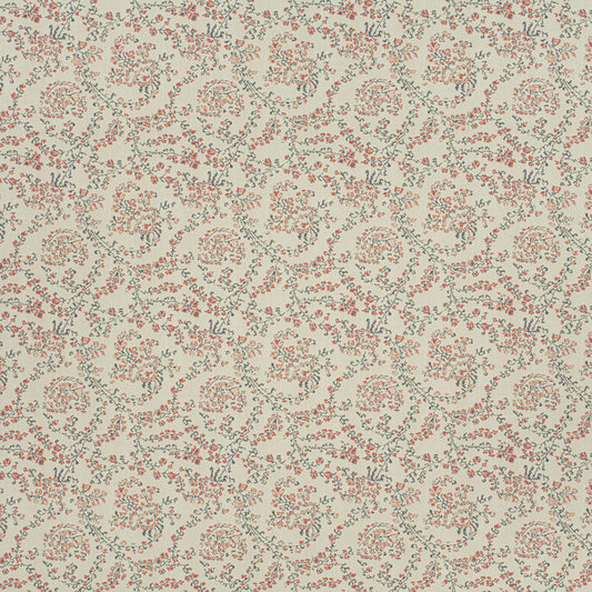 Jaujac Virelle Wallpaper / Carmine Blue Samples