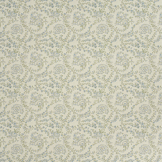 Jaujac Virelle Wallpaper / Spring Blue Samples