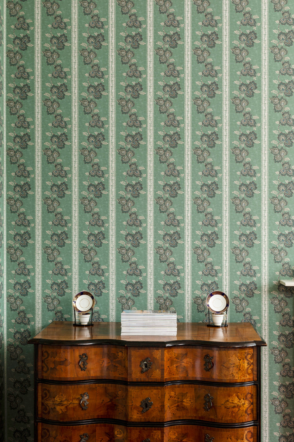 Somborne Stripe Wallpaper / Teal Somborne Stripe Wallpaper / Teal