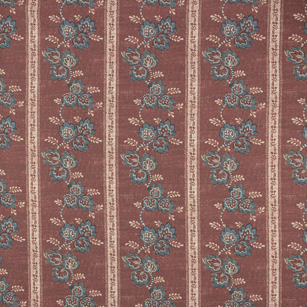 Somborne Stripe Linen / Merlot Somborne Stripe Linen / Merlot