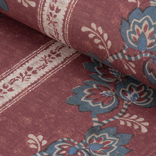 Somborne Stripe Wallpaper / Merlot
