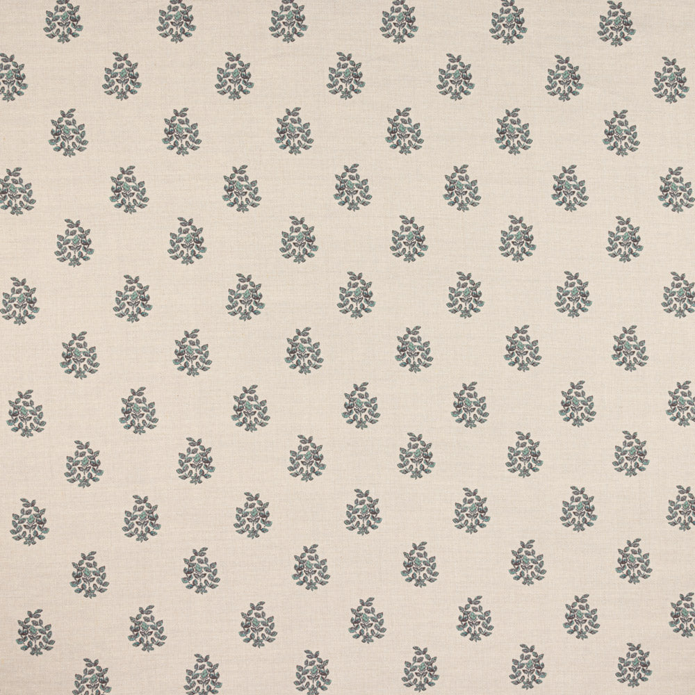Somborne Wreath Linen / Teal Somborne Wreath Linen / Teal