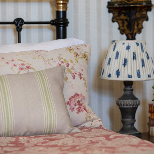 Vallon Stripe Apple Linen Cushion | 55 x 32cm