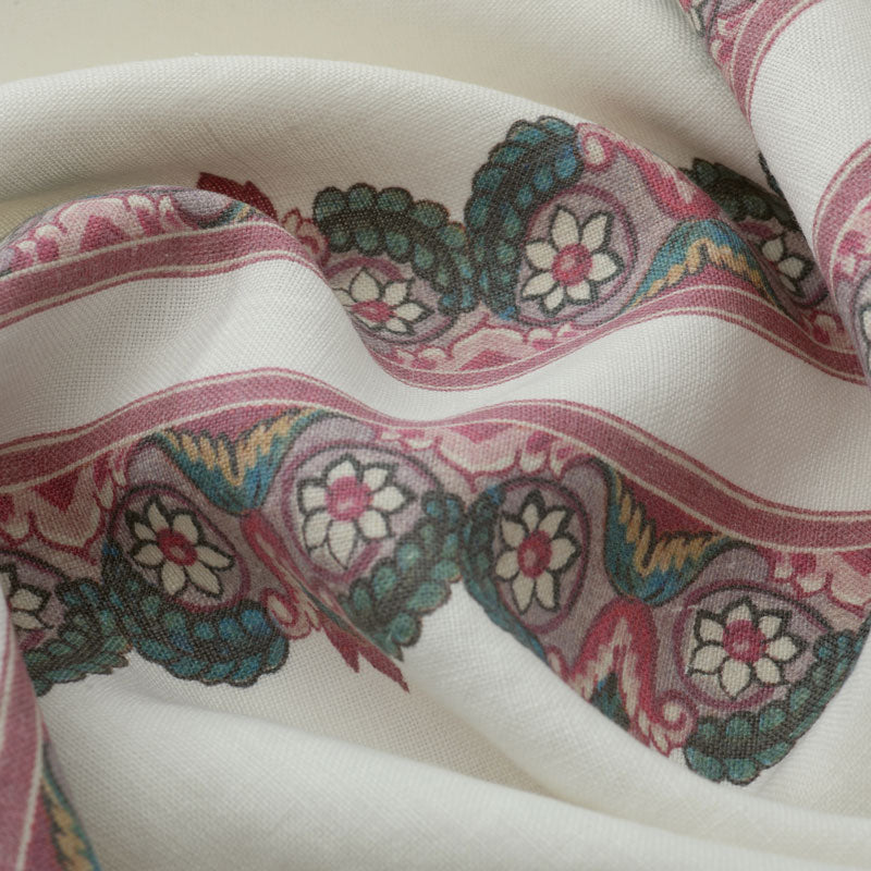 Balazuc Morocco Marchprint Linen / Ivory Samples