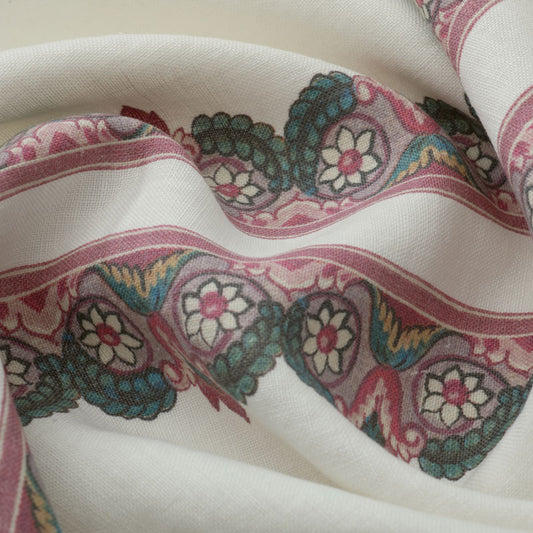 Balazuc Morocco Marchprint Linen / Ivory Samples