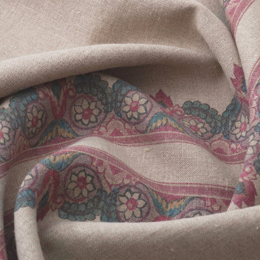 Balazuc Morocco Marchprint Linen / Natural Samples