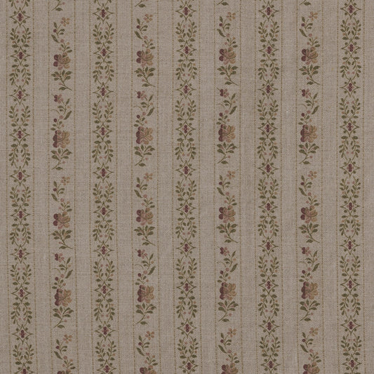 Beauclerc Stripe Wide Linen / Natural Rose Samples