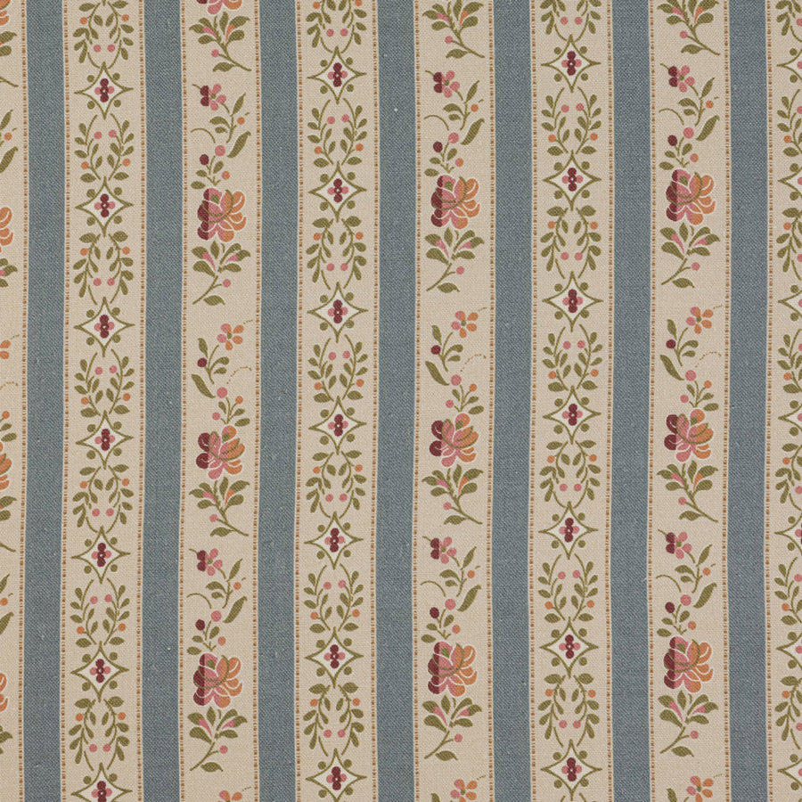 Beauclerc Stripe Wide Linen / Wedgewood Samples Beauclerc Stripe Wide Linen / Wedgewood Samples