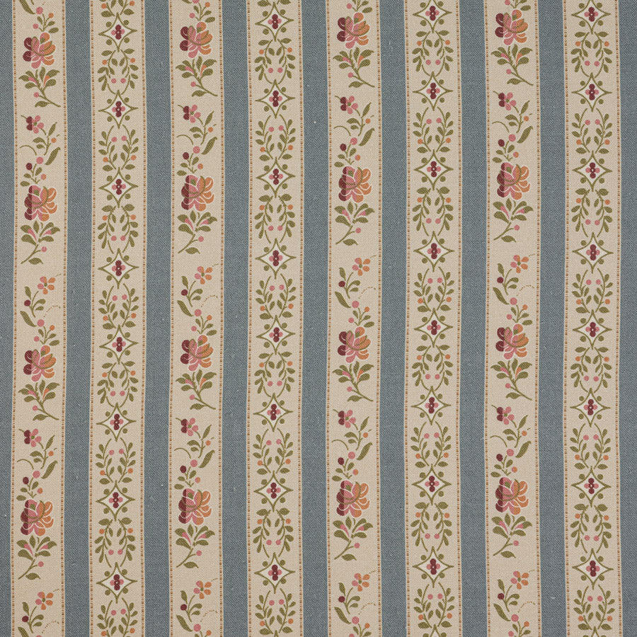 Beauclerc Stripe Wide Linen / Wedgewood