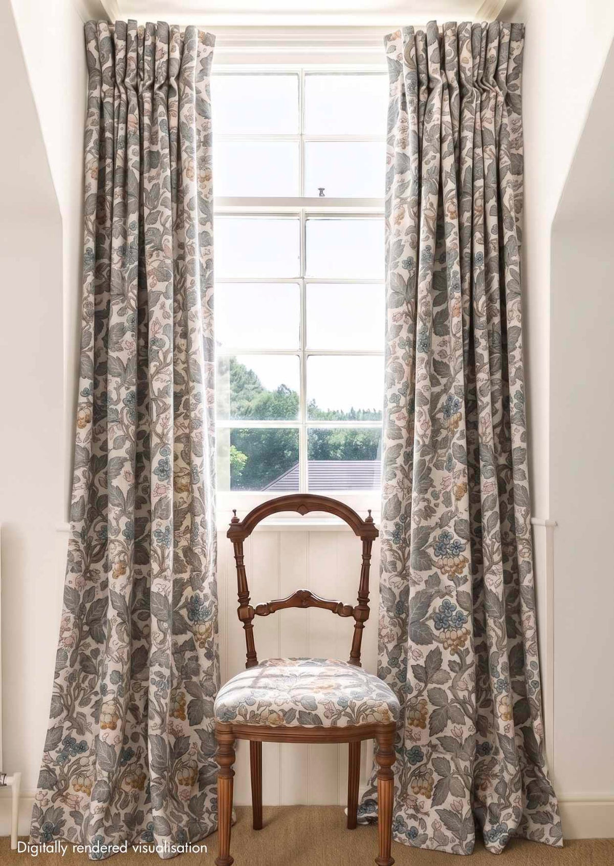 Briar Linen / Vintage Blue