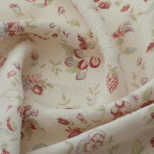 Framboise Linen / Double Aged Ivory