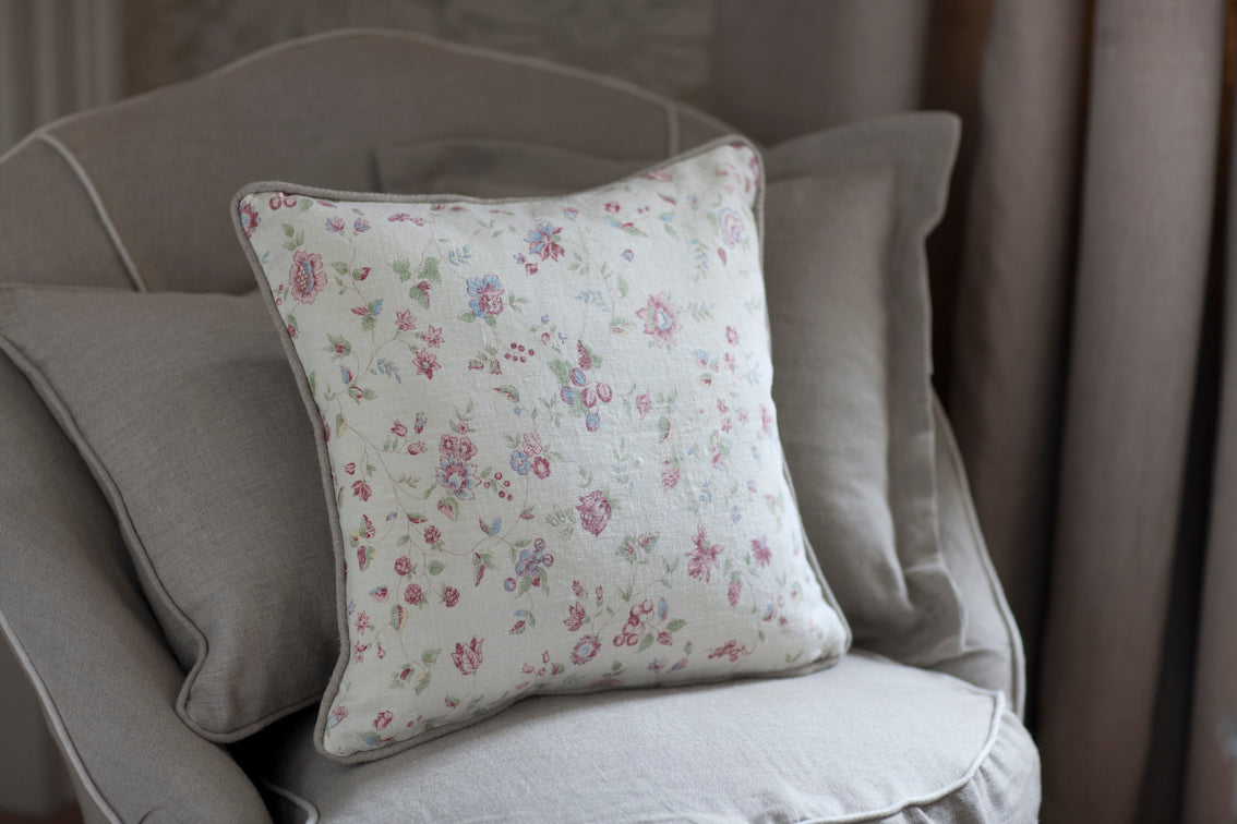 Framboise Linen / Double Aged Ivory