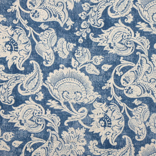 Hattingley Linen / Indigo on Ivory Sample