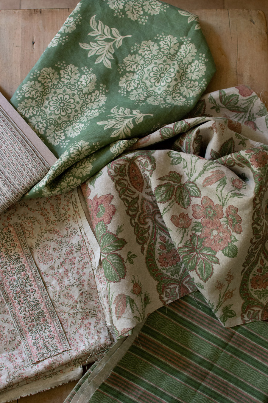 Jaujac Stripe Linen / Pink-Fern