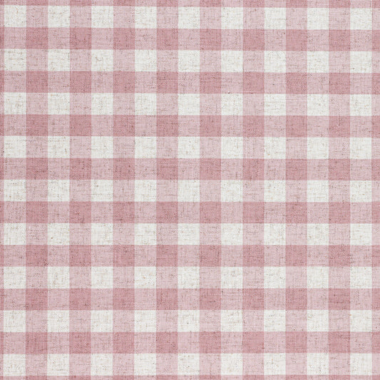 Linen Check Wallcovering / Old Rose
