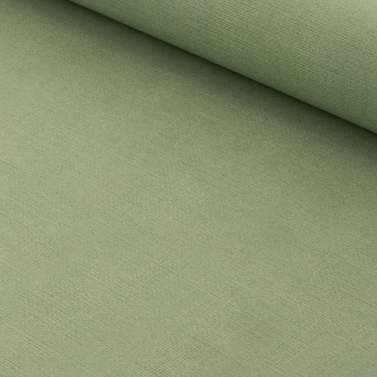 Linen Print Wallpaper / Olive Samples
