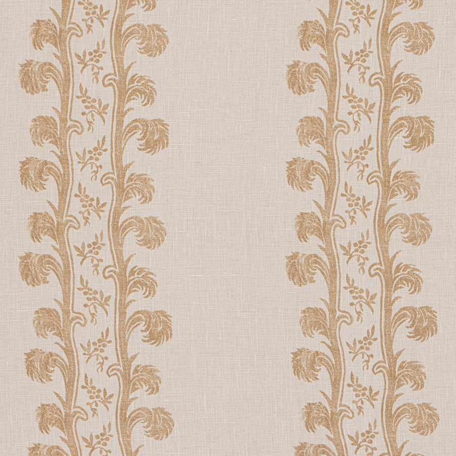 Plume Stripe Linen / Mustard Samples Plume Stripe Linen / Mustard Samples