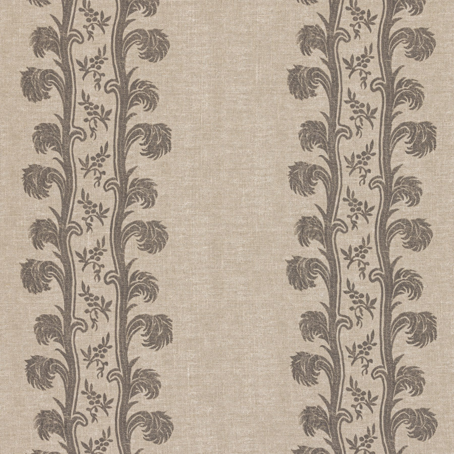Plume Stripe Linen / Old Oak