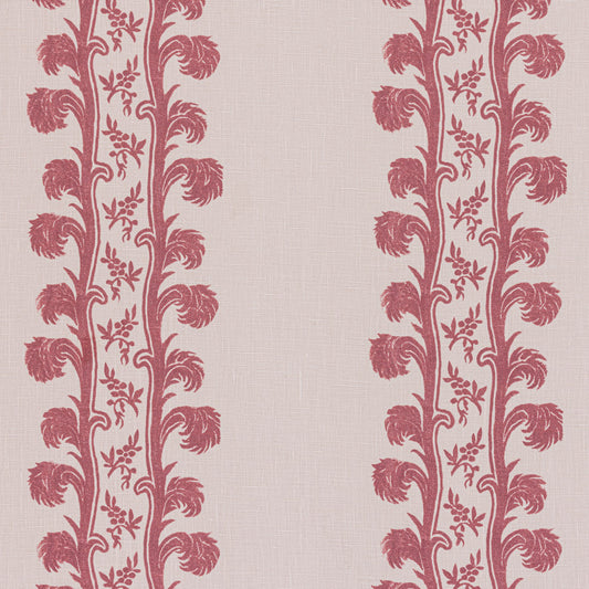 Plume Stripe Linen / Sutton Red