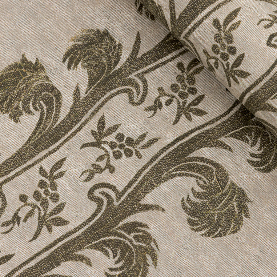 Plume Stripe Wallpaper / Bark