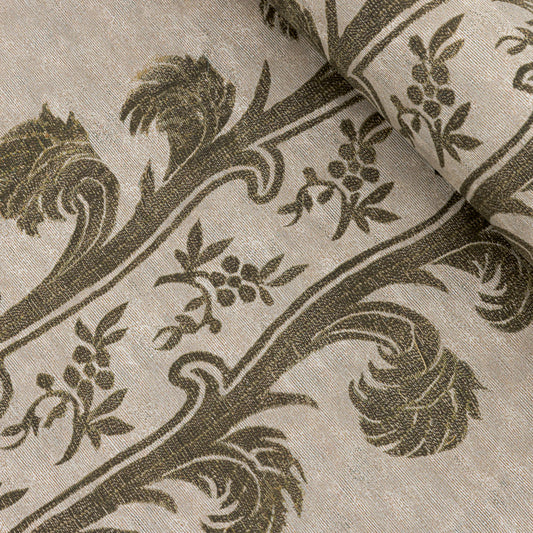 Plume Stripe Wallpaper / Bark