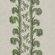 Plume Stripe Wallpaper / Forest Green Samples