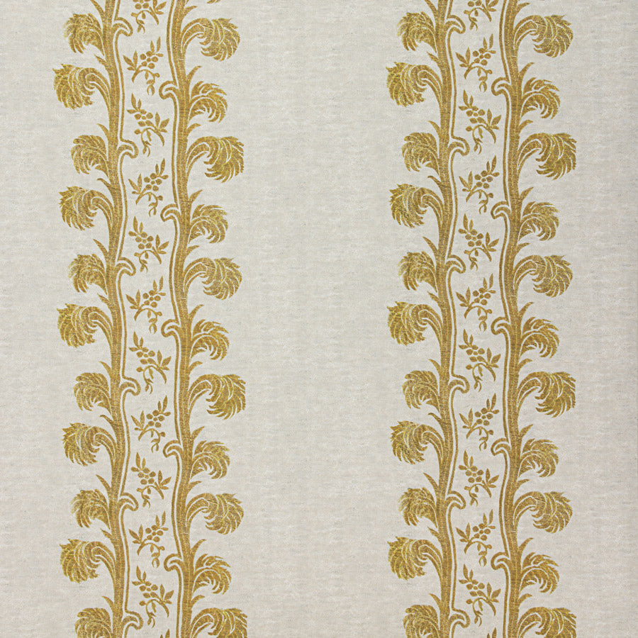 Plume Stripe Wallpaper / Mustard Plume Stripe Wallpaper / Mustard