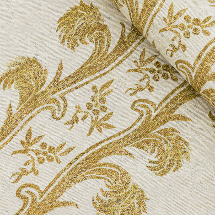 Plume Stripe Wallpaper / Mustard Plume Stripe Wallpaper / Mustard