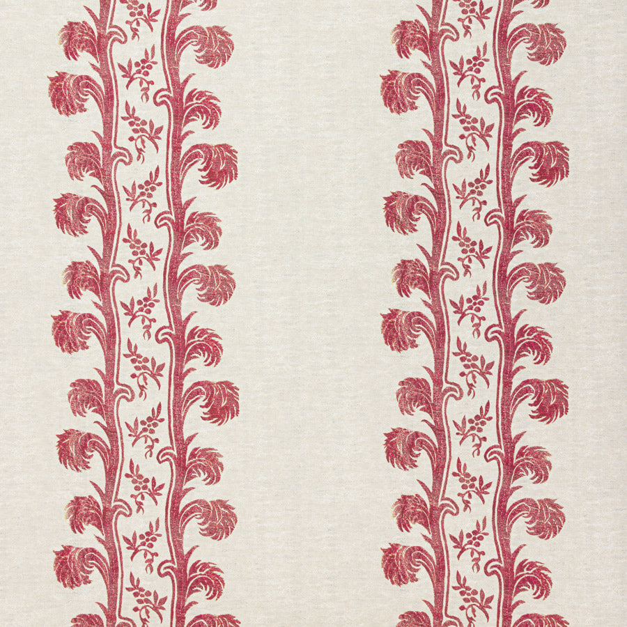 Plume Stripe Wallpaper / Sutton Red Plume Stripe Wallpaper / Sutton Red