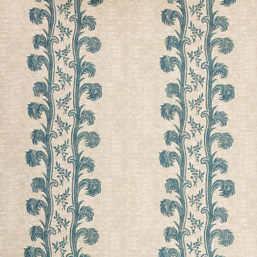 Plume Stripe Wallpaper / Teal