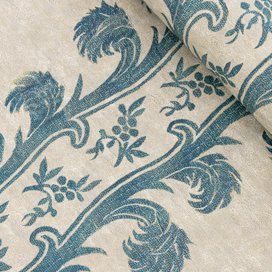 Plume Stripe Wallpaper / Teal