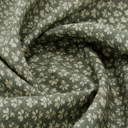 Sakura Linen / Hunter Green Samples