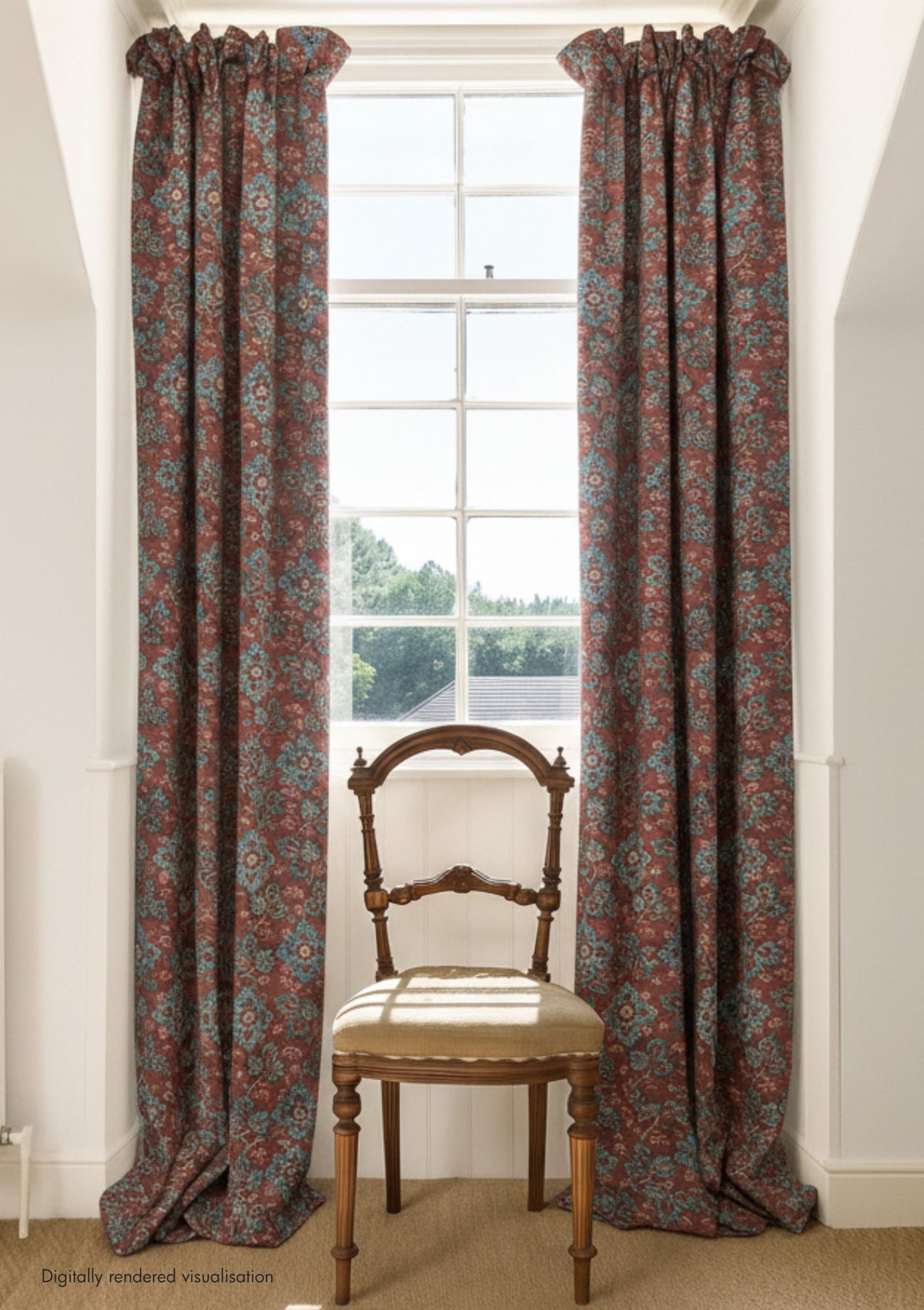 Somborne Linen / Merlot