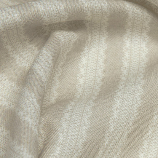 Torchon Stripe Linen / Mouse Samples