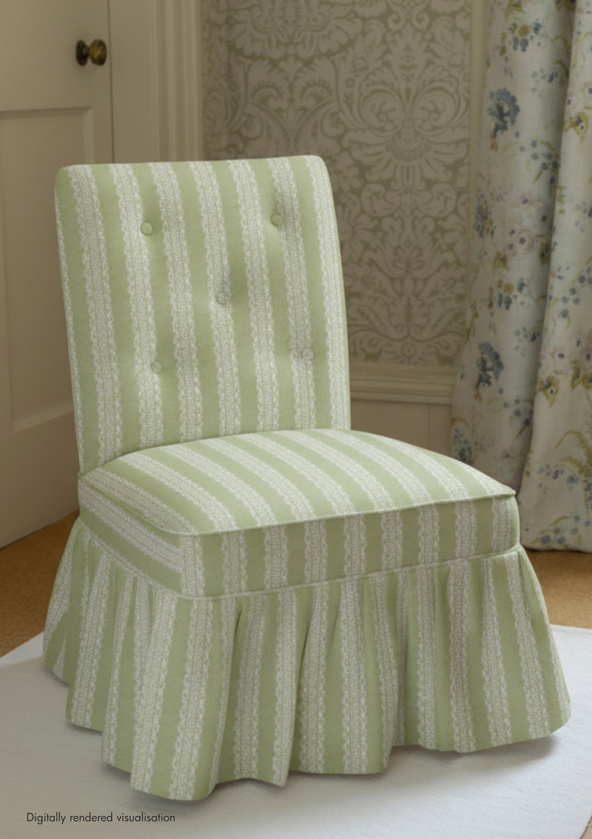 Torchon Stripe Linen / Apple