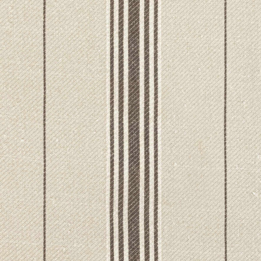 Vallon Stripe Linen / Chocolate Sample
