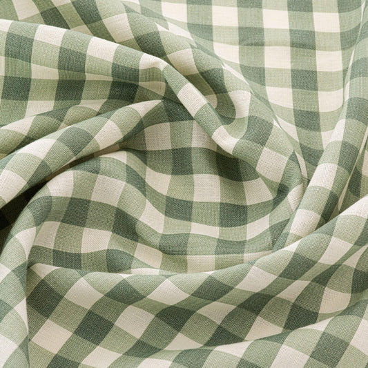 Vintage Check Linen / Forest Green Samples