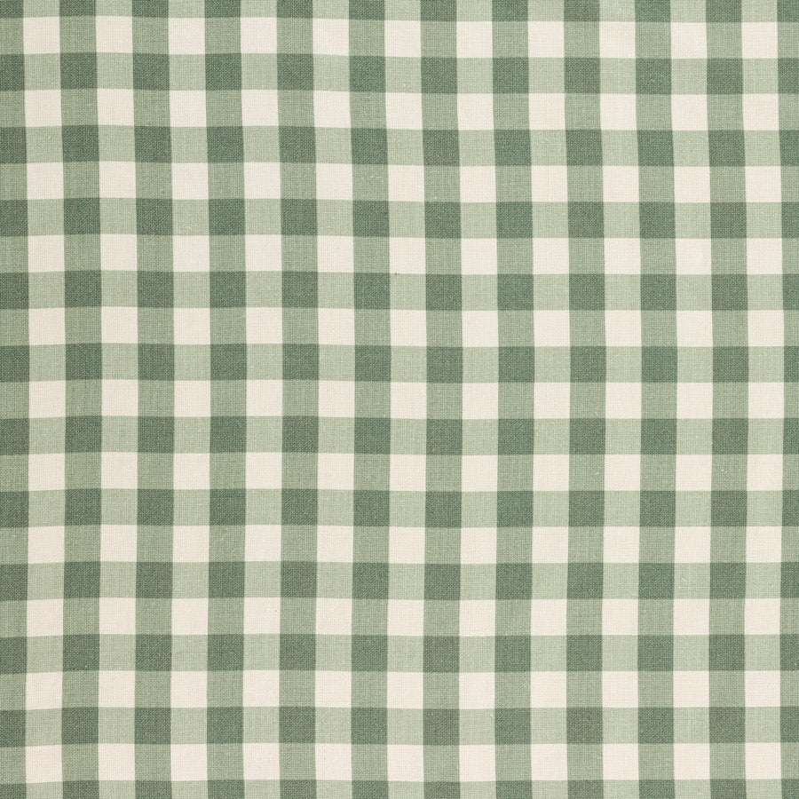 Vintage Check Linen / Forest Green