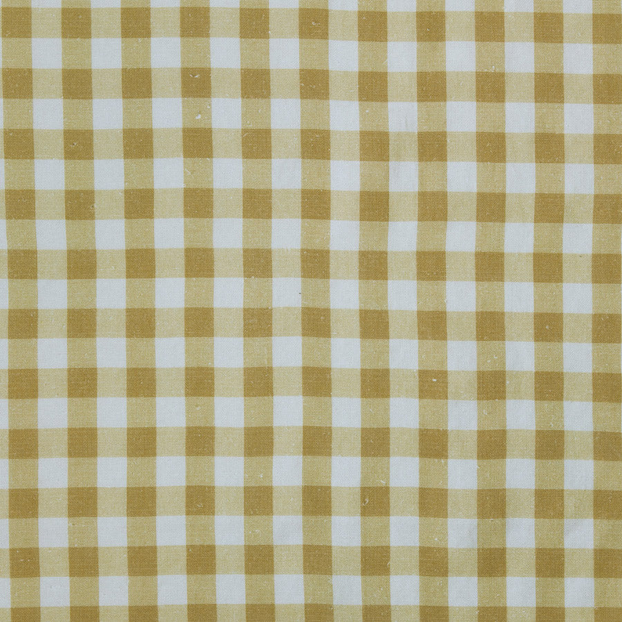 Vintage Check Linen / Mustard Samples