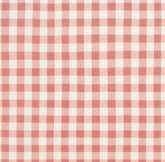 Vintage Check Linen / Raspberry Samples